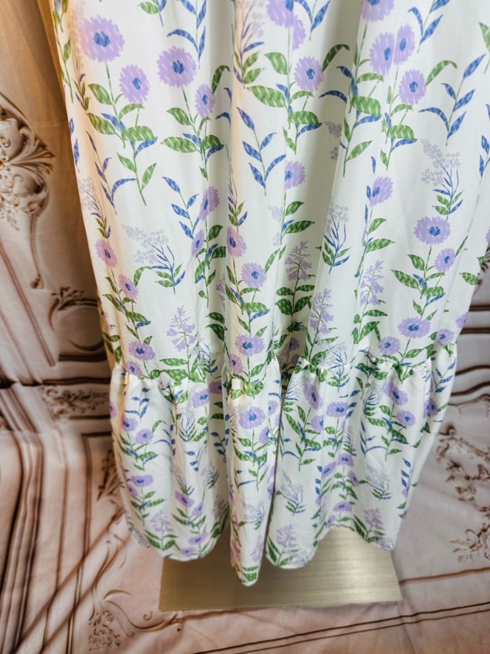 Beeson River White Dress with Lavender Floral Print - Picture 8 of 13